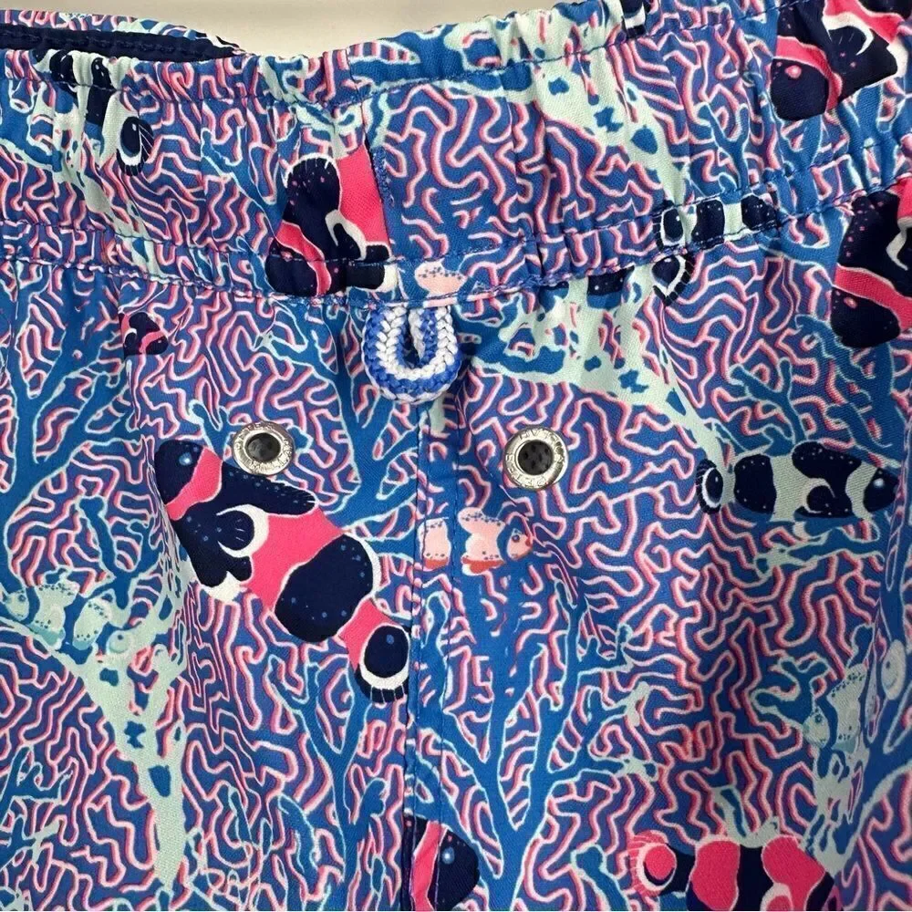 PETER MILLAR Men’s Colorful Clownfish Printed Swim Trunks Sz XL